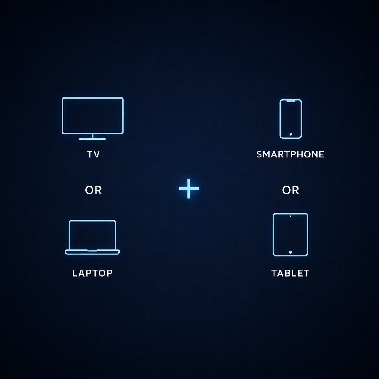 A TV and a phone showing how the mystery game is played together at home